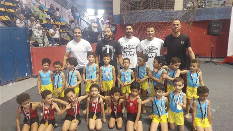 «أبطال من ذهب».. أشبال طلائع الجيش يتألقون ويتوجون ببطولة كأس مصر للجمباز الفني