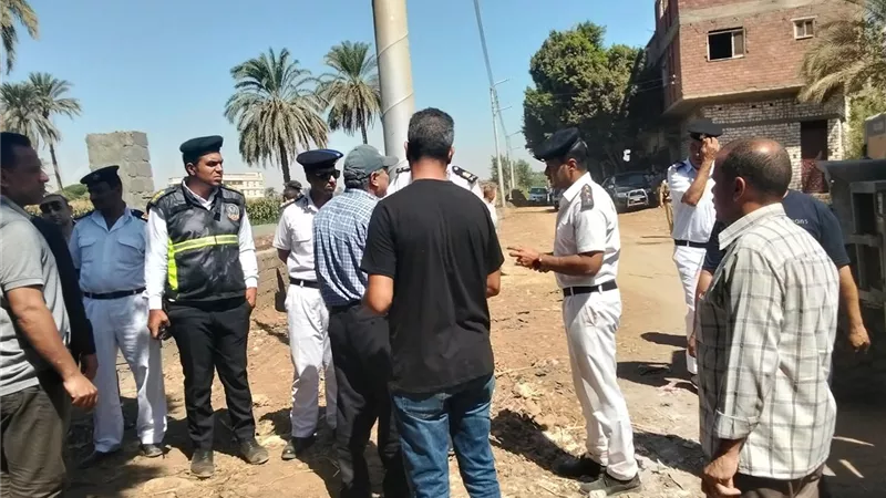 إزالة 15 حالة تعدٍ على الأراضي الزراعية بديرمواس بالمنيا