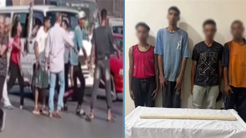 مباحث الخصوص تضبط 4 متهمين في واقعة الاعتداء سائق