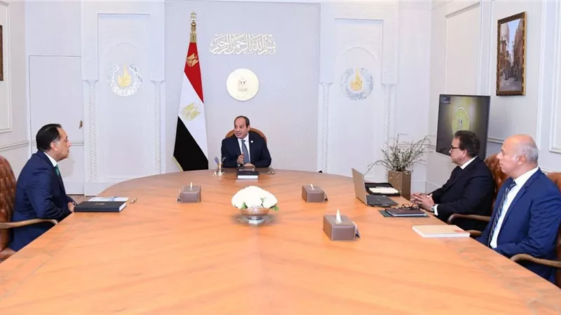 السيسي يوجّه بسرعة إنشاء مدينة النيل الطبية ومستشفى أطفال معهد ناصر