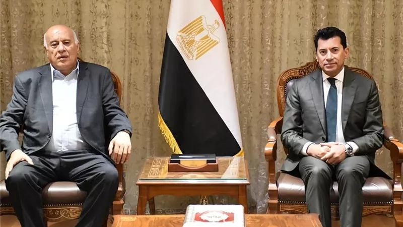 لتقديم الدعم.. تفاصيل لقاء وزير الرياضة بنظيره الفلسطيني بالعاصمة الإدارية 
