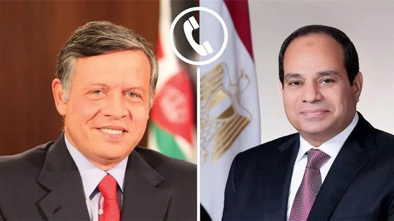 الرئيس السيسي والعاهل الأردني ينددان بالعمل العدواني الإسرائيلي ضد قطر