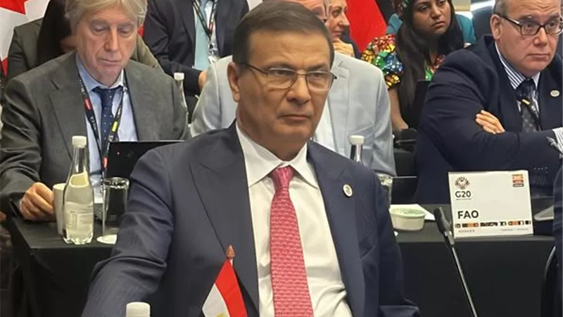  وزير الزراعة: مصر تقدر اهتمام مجموعة العشرين بقضايا ارتفاع أسعار الغذاء وسياسات التمويل واستقرار الأسواق