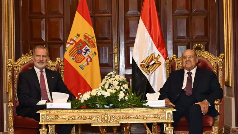 رئيس الشيوخ يستقبل ملك إسبانيا واشادات بدعمه للقضية الفلسطينية 