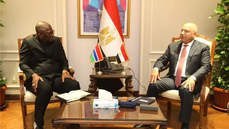 نائب رئيس الوزراء يبحث مع وزير دفاع جامبيا فرص دعم النقل والصناعة في جامبيا