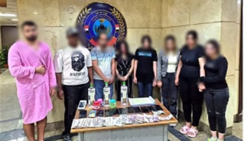 ملفوفين بالملايات.. الأمن يداهم نادي صحي لممارسة الرذيلة بالتجمع