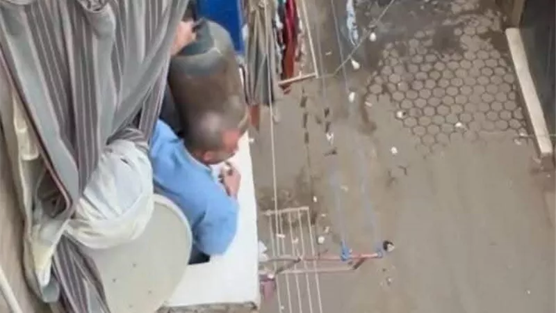 أمن الجيزة يضبط متهم هدد جيرانه بأنبوبة بوتاجاز في المنيب (صور)