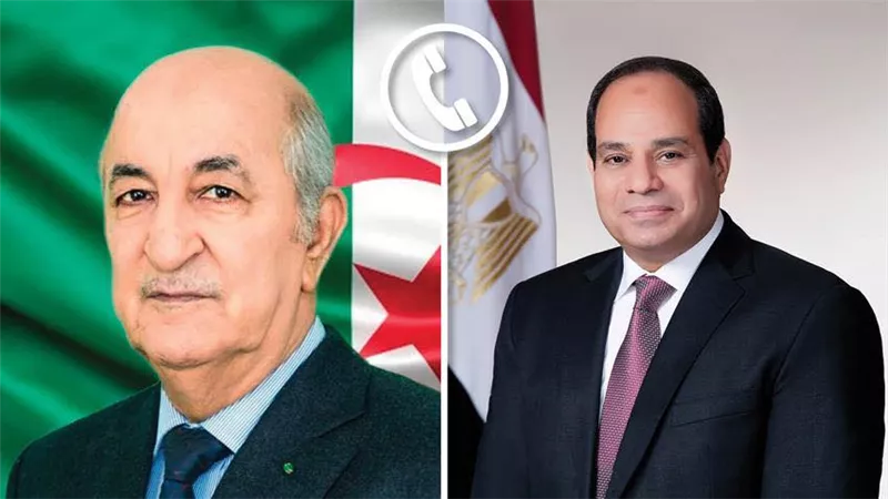 الرئيس السيسي يتلقى اتصالًا من نظيره الجزائري عبد المجيد تبون