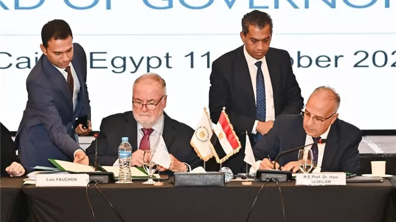 توقيع مذكرة تفاهم بين وزارة الري والمجلس العالمي للمياه