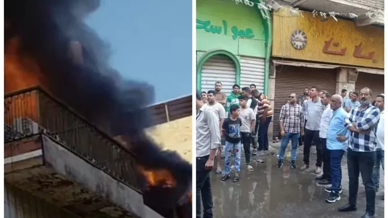 السيطرة على حريق بشارع الحسيني في المنيا دون خسائر بشرية