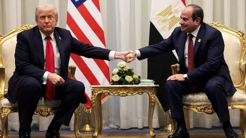 الرئيس السيسي يدعو ترامب لدعم ورعاية المؤتمر الدولي لإعادة إعمار غزة