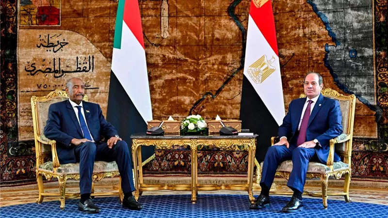 أى إجراء أحادى يتخذ على النيل الأزرق مرفوض.. تفاصيل لقاء الرئيس السيسي والبرهان 