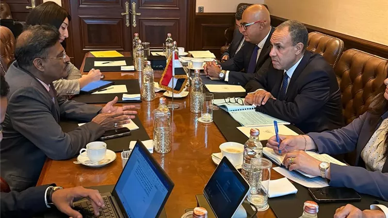 استثمار مشترك بين مصر والهند.. وزير الخارجية يلتقي نائب رئيس مجموعة Oberoi 