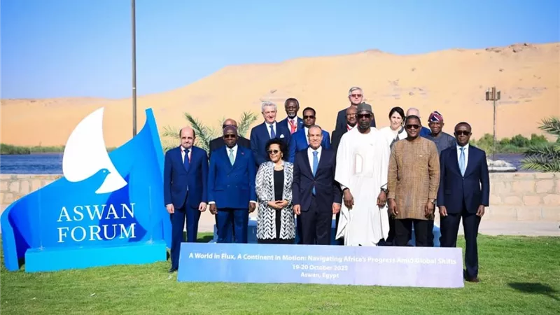 افتتاح أعمال النسخة الخامسة من منتدى أسوان للسلام والتنمية المستدامين