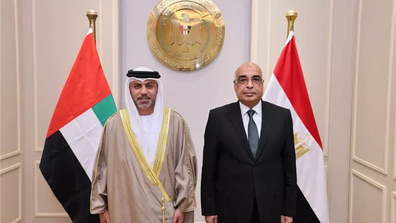وزير العدل يستقبل سفير دولة الإمارات العربية المتحدة بالقاهرة