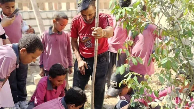 تشجير 250 مدرسة بالمنيا ضمن مبادرة «صحتهم مستقبلهم» بالتعاون مع «يونيسف»