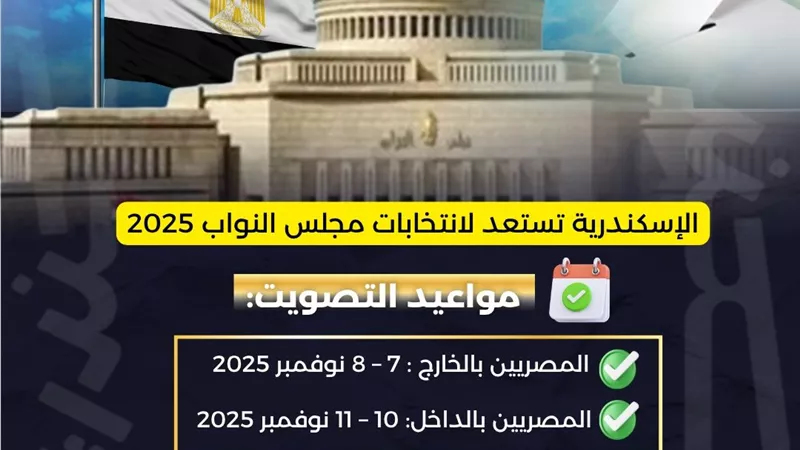 الإسكندرية ترفع درجة الاستعداد القصوى لانطلاق انتخابات مجلس النواب 2025