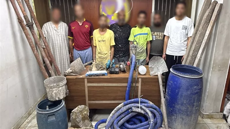 القبض على 7 أشخاص حفروا نفقًا للتنقيب عن الآثار في عابدين