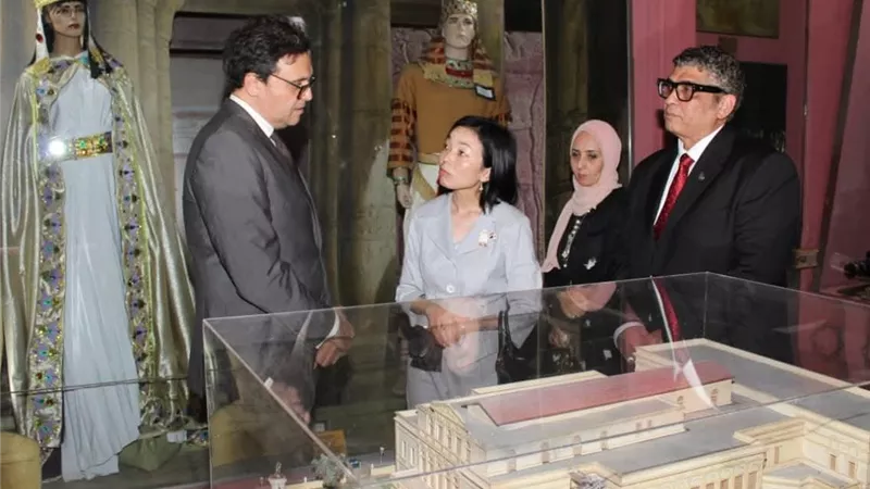 وزير الثقافة يستقبل الأميرة أكيكو بدار الأوبرا لتعزيز التعاون المصري الياباني