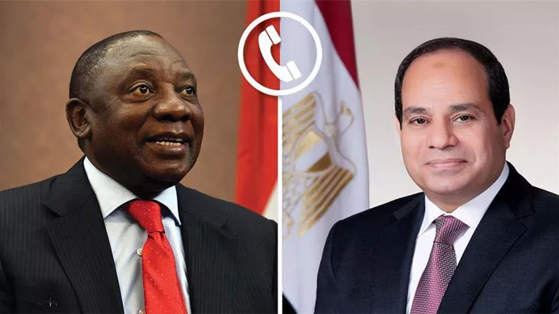 الرئيس السيسي يبحث مع نظيره الجنوب أفريقى هاتفيا مواصلة التعاون المشترك