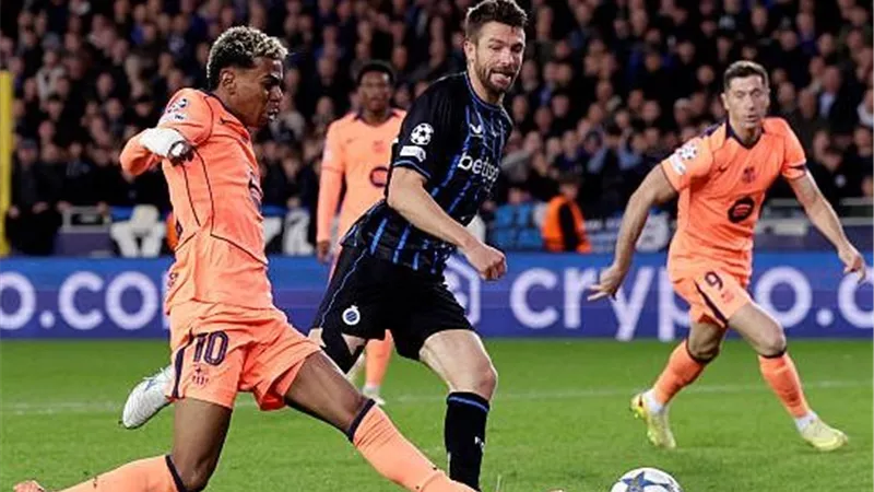تعادل مثير بين برشلونة وكلوب بروج في دوري أبطال أوروبا
