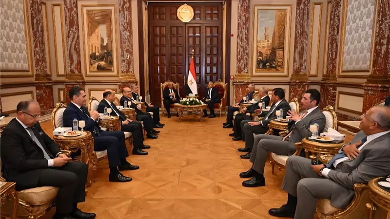 المستشار عصام فريد يستقبل وزير العدل داخل مجلس الشيوخ 