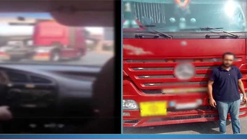 ضبط سائق نقل استعرض بسيارته برعونة في دمياط معرضًا حياة المواطنين للخطر