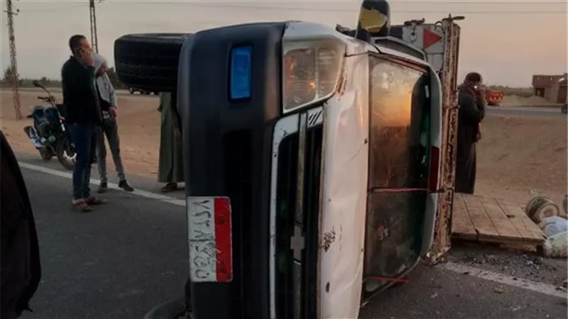 دماء قبل الفطار.. مصرع وإصابة 3 أشخاص في حادث مروع على الصحراوي الغربي بقنا