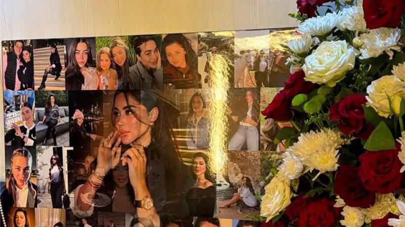 بوكيه ورد وتابلوه يكشف زيارة سرية من أحمد العوضي لـ يارا السكري قبل الارتباط