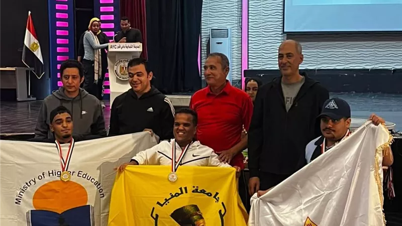 12 ميدالية لجامعة المنيا في ملتقى طلاب ذوي الإعاقة بالإسكندرية