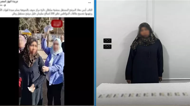  الداخلية تضبط سيدة تجمع بطاقات مواطنين للتصويت لمرشح بالمنوفية