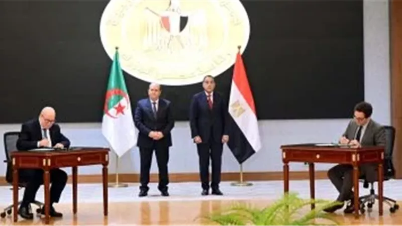 رئيسا وزراء مصر والجزائر يشهدان توقيع وثائق جديدة لتعزيز التعاون الثنائي