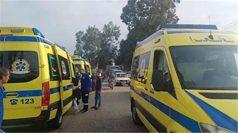 بسبب السرعة الزائدة.. إصابة شابين في تصادم مركبتين بالمنيا
