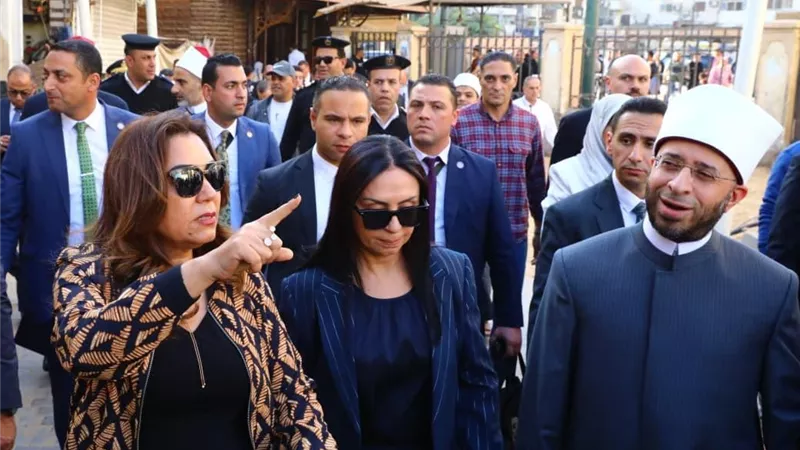 وزراء التنمية المحلية والتضامن والأوقاف ومحافظ الغربية يتفقدون أعمال تطوير محيط مسجد السيد البدوي