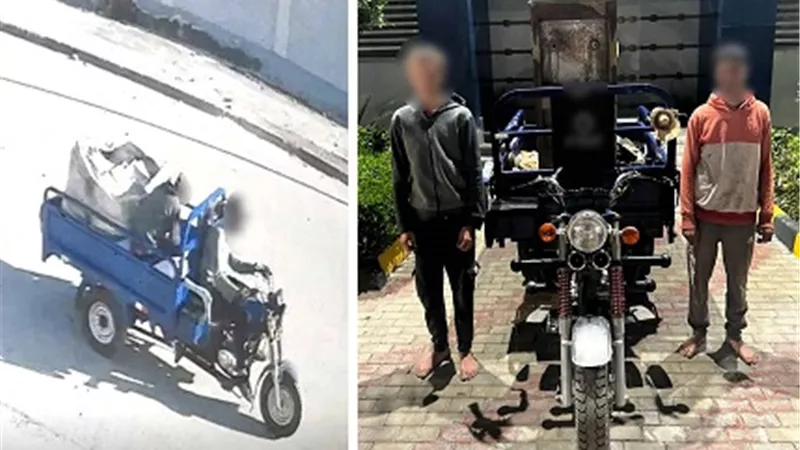 القبض على شخصين لاتهامهما بسرقة مبرد مياه من أمام مصنع ببني سويف