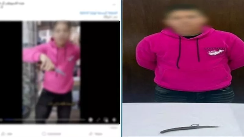 ضبط طالب ظهر بمقطع فيديو يستعرض سلاحًا ويتوعد أحد الأشخاص بالقاهرة