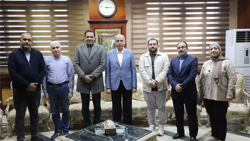 محافظ المنيا يستقبل النجم حمزة العيلي قبل افتتاح مهرجان المنيا الدولي للمسرح