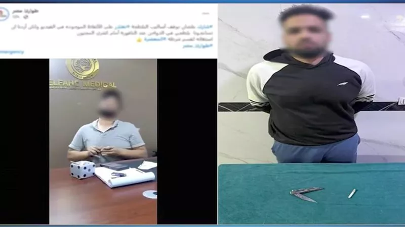الأمن يكشف فيديو تهديد بالأسلحة البيضاء ويضبط المتهم بالمعصرة