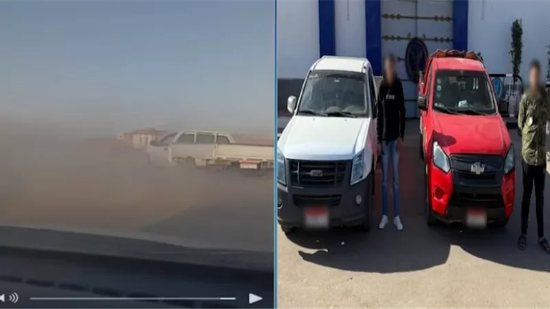 ضبط قائدي سيارتين نقل لقيامهما بحركات استعراضية خطرة في المنوفية 