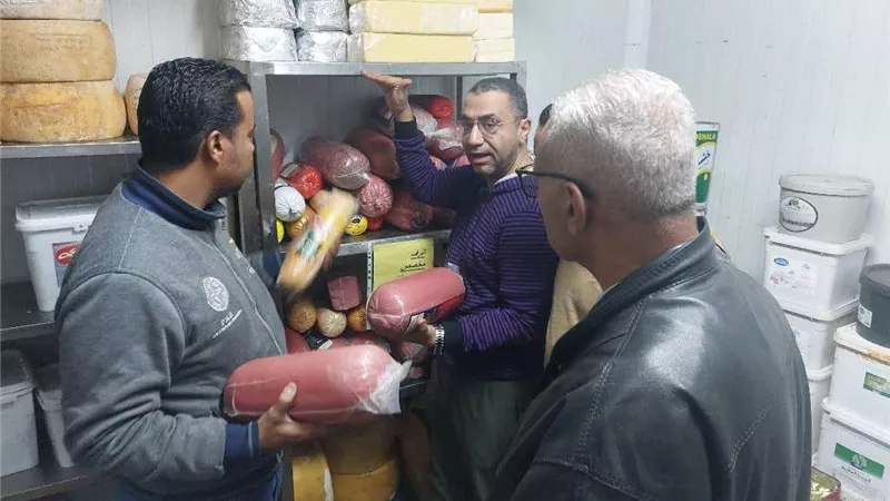 ضبط 697 كجم لحوم وأسماك فاسدة خلال حملات بيطرية بالمنيا