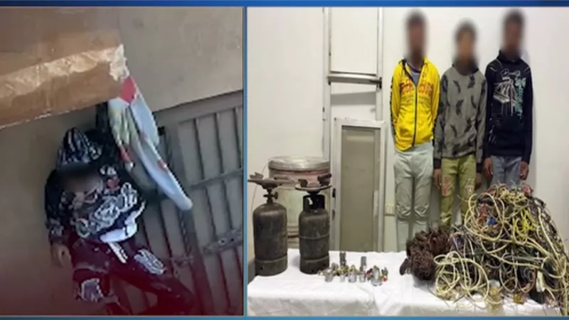 اقتحموا شقة من نافذة المطبخ.. ضبط 3 عاطلين ببني مزار في المنيا بعد فيديو مسرب 