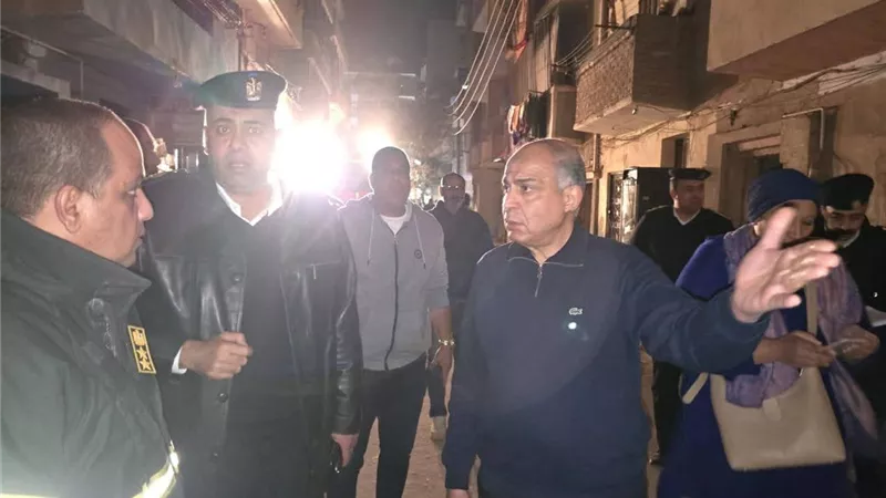  محافظ المنيا يتوجه إلى موقع انهيار منزل بحي غرب مدينة المنيا