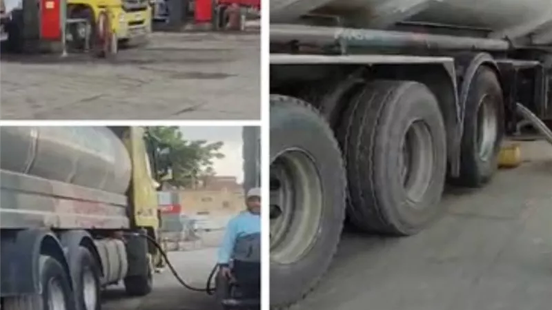 تفاصيل الكشف عن واقعة استيلاء على كميات من المنتجات البترولية بأحد المستودعات