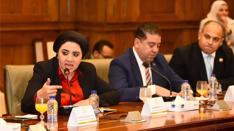 وزير الخارجية يجتمع مع أعضاء لجنة حقوق الإنسان والتضامن بمجلس الشيوخ