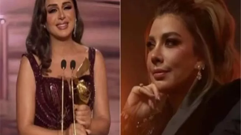 أصالة تعلق على صورتها المتداولة لحظة تكريم أنغام في Joy Awards