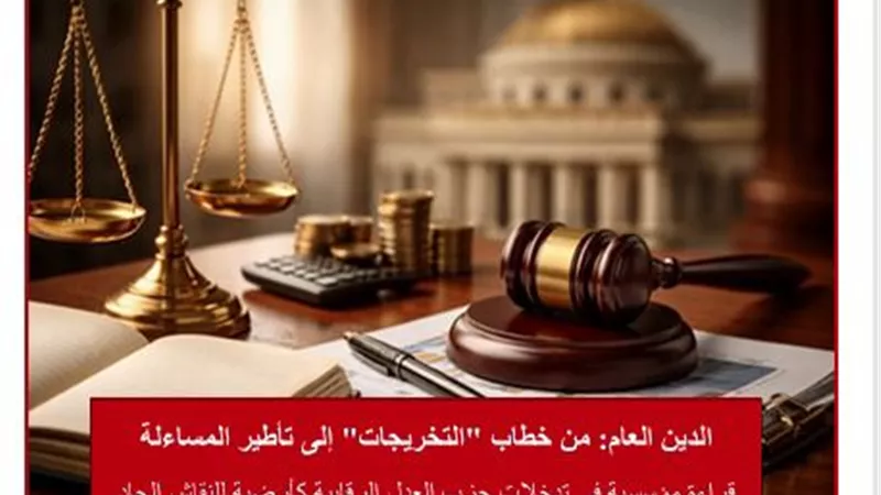 حزب العدل: خفض الدين هدف وطني لا يتحقق بتجميل الأرقام بل بإصلاح المسار الاقتصادي