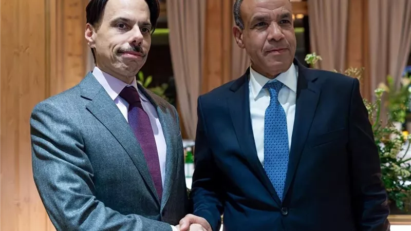 وزير الخارجية يبحث الهدنة الإنسانية ووقف إطلاق النار على هامش منتدى دافوس