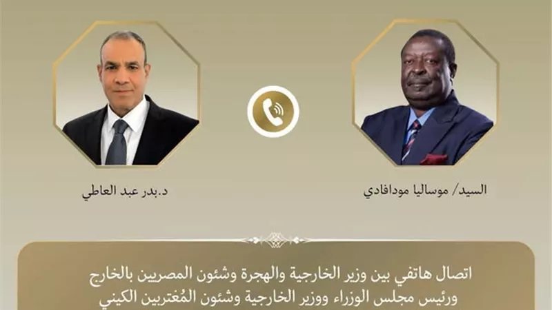 المصالح المشتركة وأوضاع غزة.. تفاصيل اتصال وزير الخارجية مع نظيره الكيني