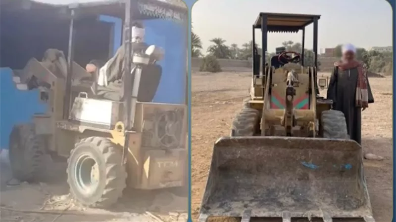 القبض على مزارع لهدمه منزل نجلته بلودر في سوهاج بسبب خلافات أسرية