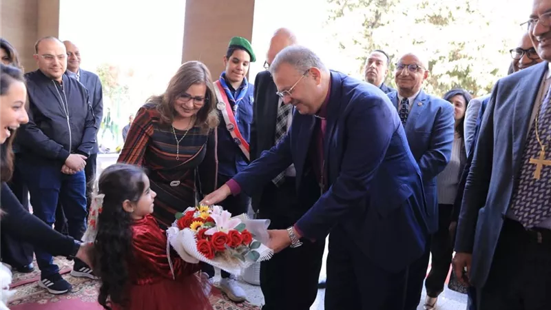 أندريه زكي يتفقد مدارس سنودس النيل بأسيوط مع انطلاق الفصل الدراسي الثاني